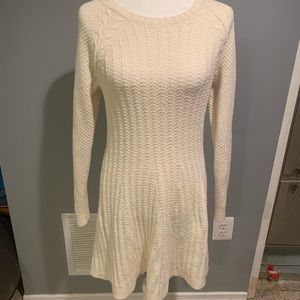 White Hollister Sweater Dress